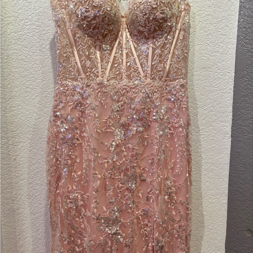 Sherri Hill Pink Sequin Prom Dress! For Sale - Picture 11 of 13